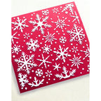 Memory Box Falling Snowflakes Stencil 88627 red