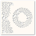 Memory Box Holly Wreath Stencil 88628