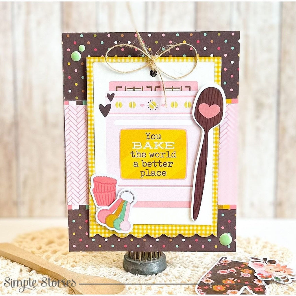 Simple Stories What's Cookin' Washi Tape 21128 Baking Encouragement Card