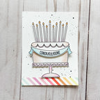 Avery Elle Clear Stamps Everyday Cake st-23-39 congratulations
