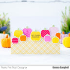 Pretty Pink Posh Decorative Pumpkins Clear Stamps colorful pumpkins