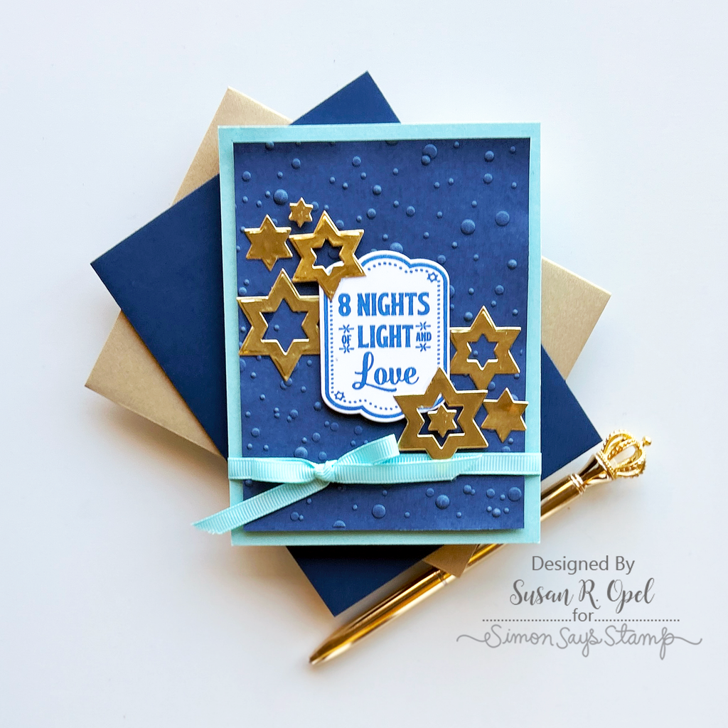 Simon Says Clear Stamps 8 Nights sss302799c All The Joy Hanukkah Card