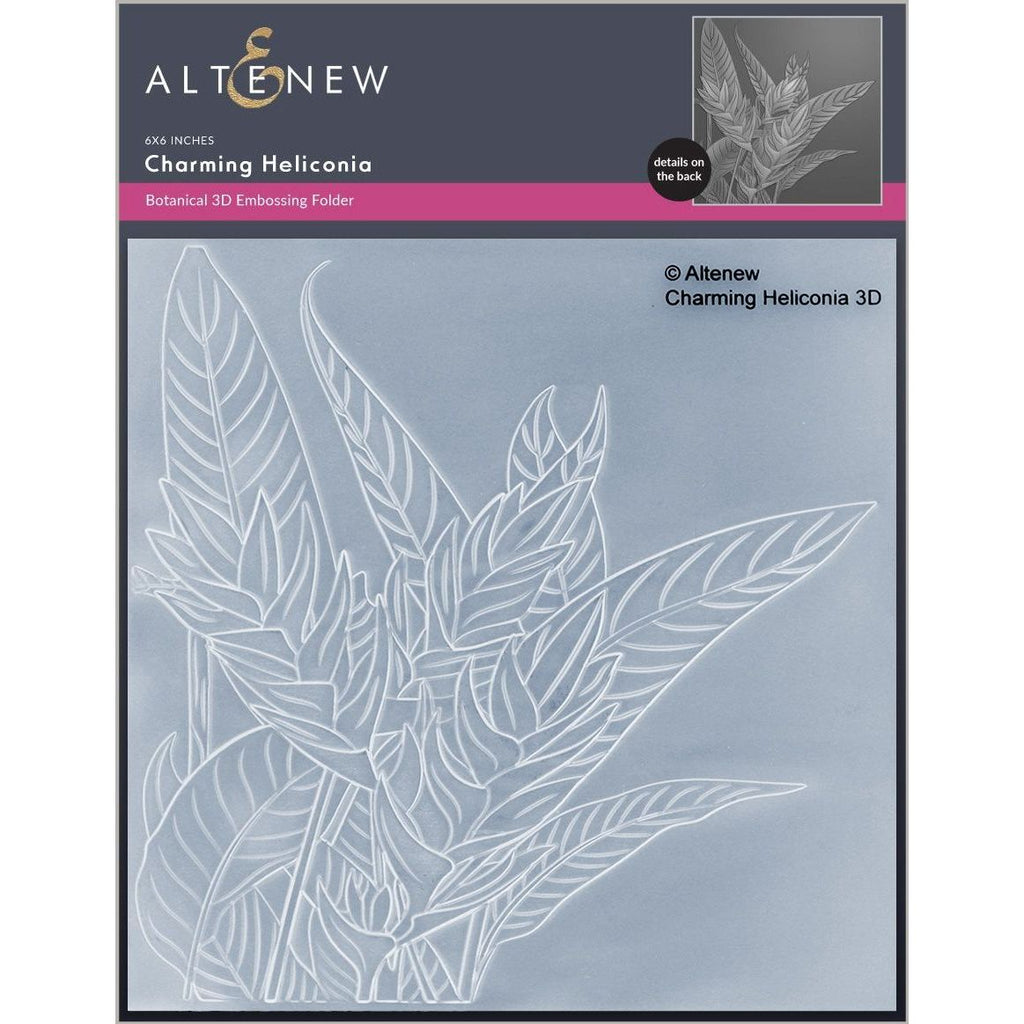 Altenew Charming Heliconia 3D Embossing Folder alt8478