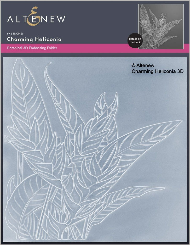 Altenew Charming Heliconia 3D Embossing Folder alt8478
