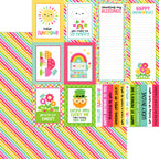 Doodlebug Lucky Me 12x12 Inch Paper Pack 9046 color me happy