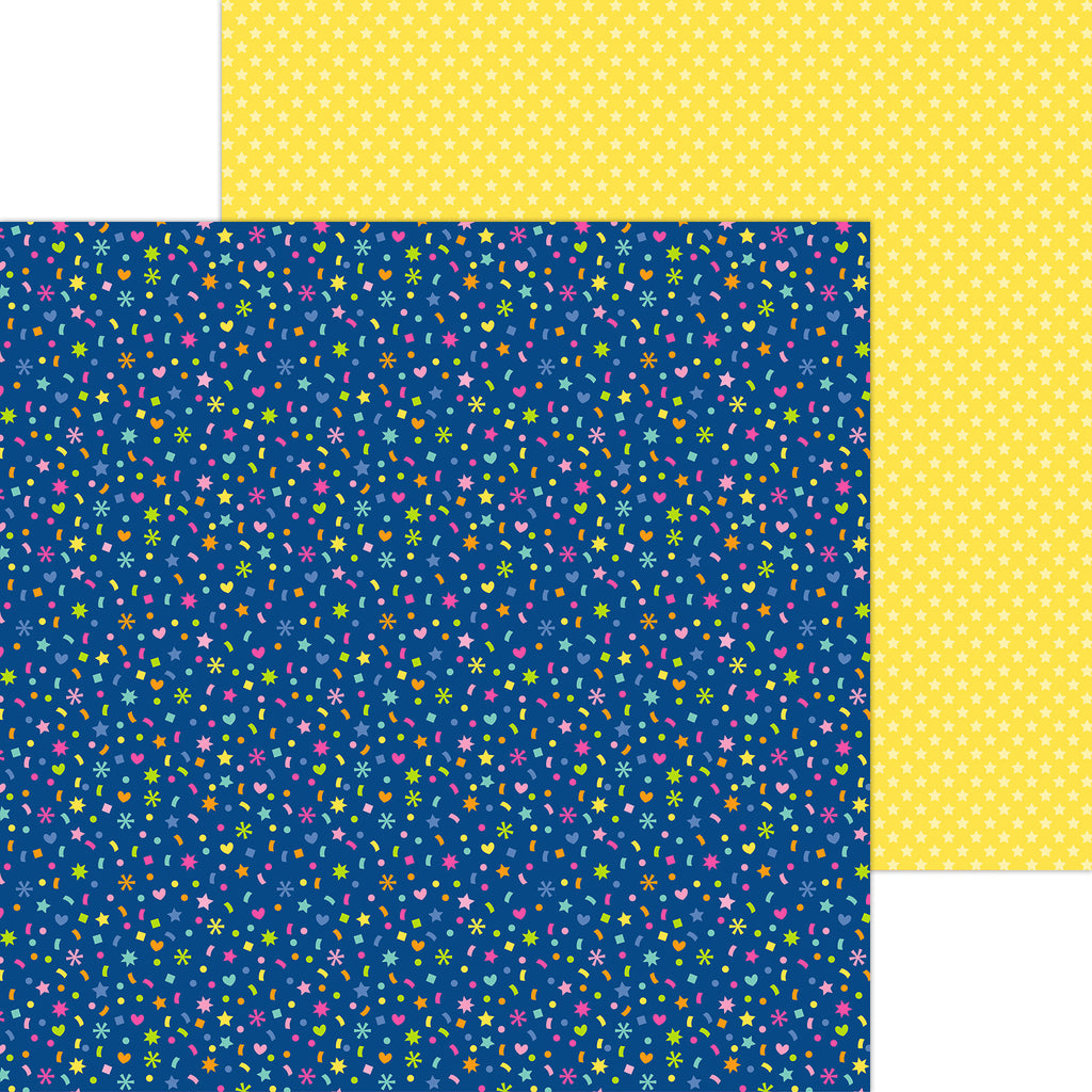 12x12 inch double sided sheet included in 12 inch paper pack