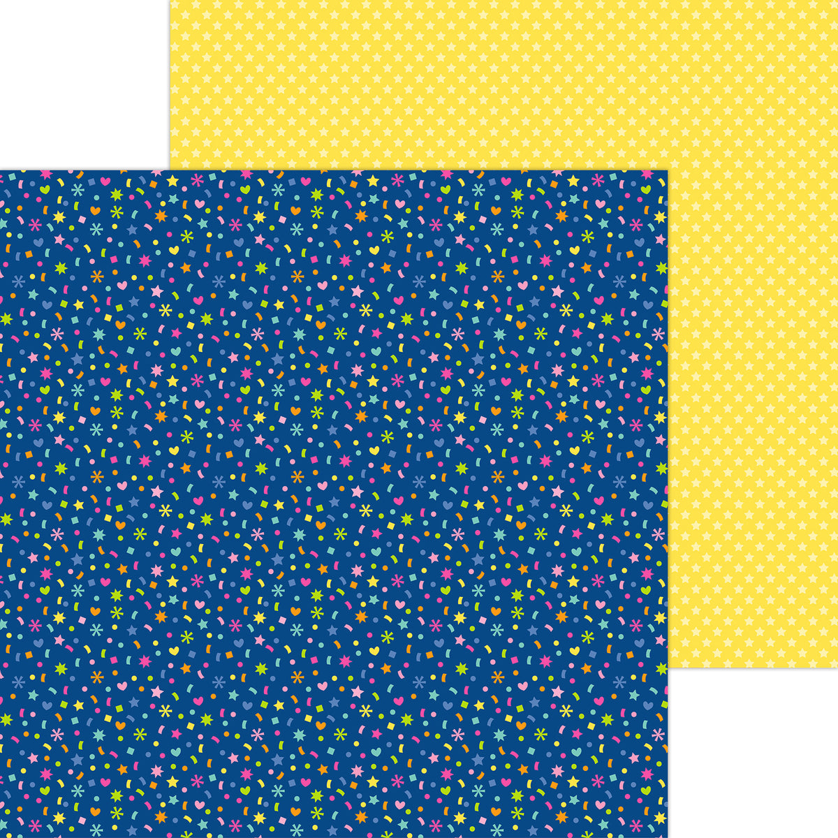 12x12 inch double sided sheet included in 12 inch paper pack