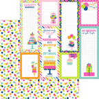 12x12 inch double sided sheet included in 12 inch paper pack