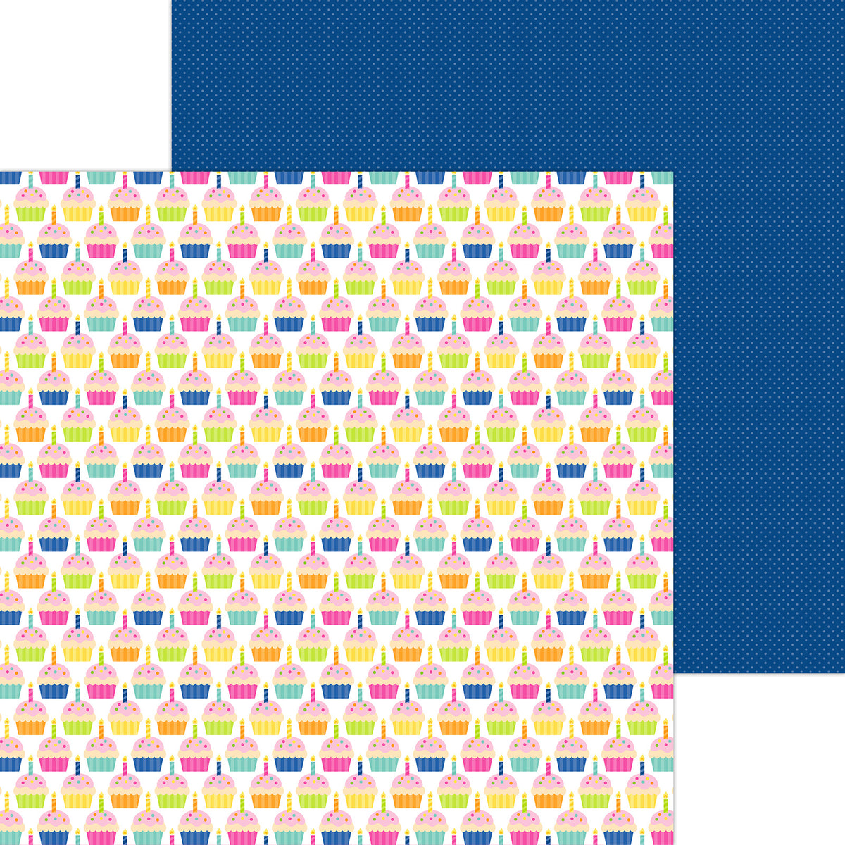 12x12 inch double sided sheet included in 12 inch paper pack
