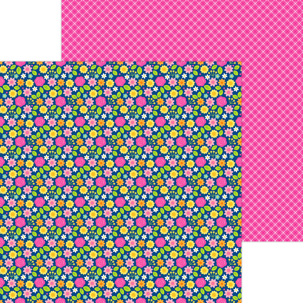 12x12 inch double sided sheet included in 12 inch paper pack