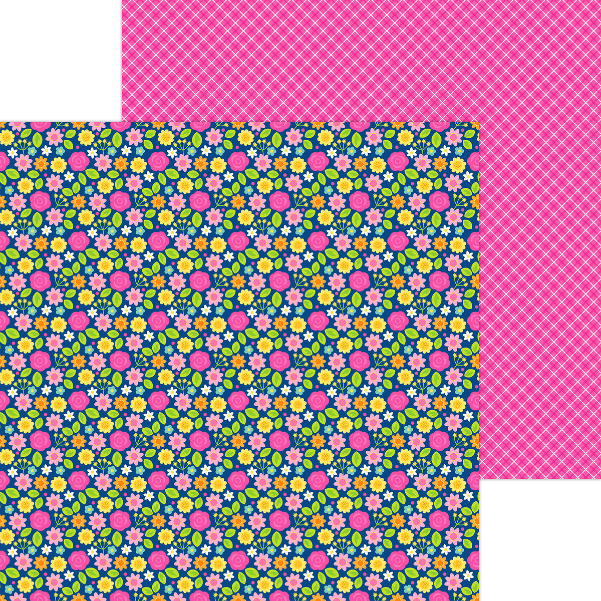 12x12 inch double sided sheet included in 12 inch paper pack