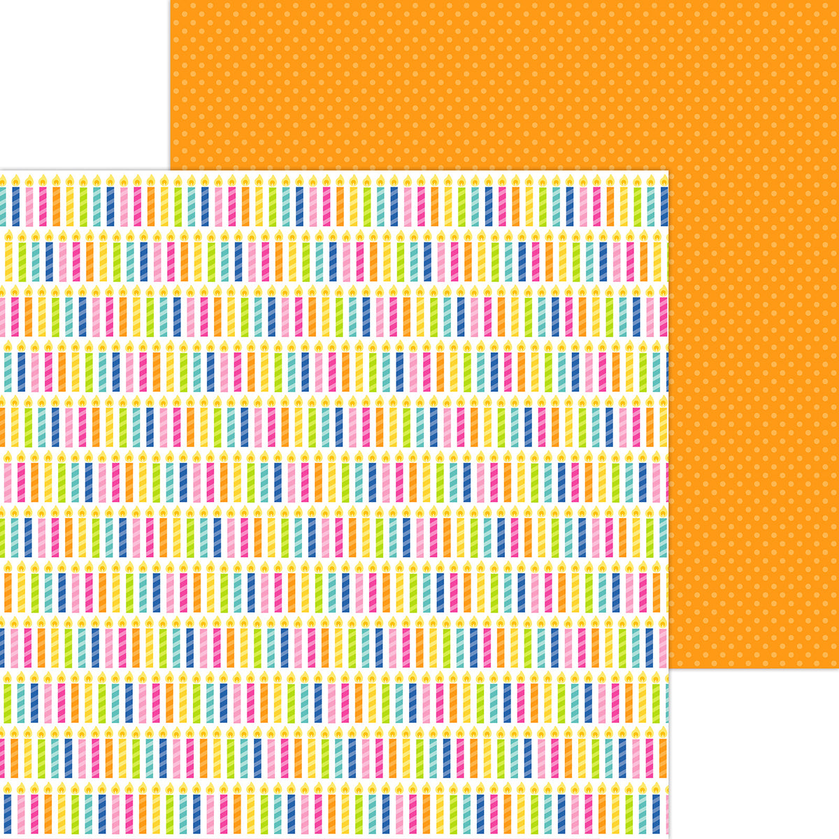 12x12 inch double sided sheet included in 12 inch paper pack