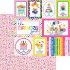 12x12 inch double sided sheet included in 12 inch paper pack