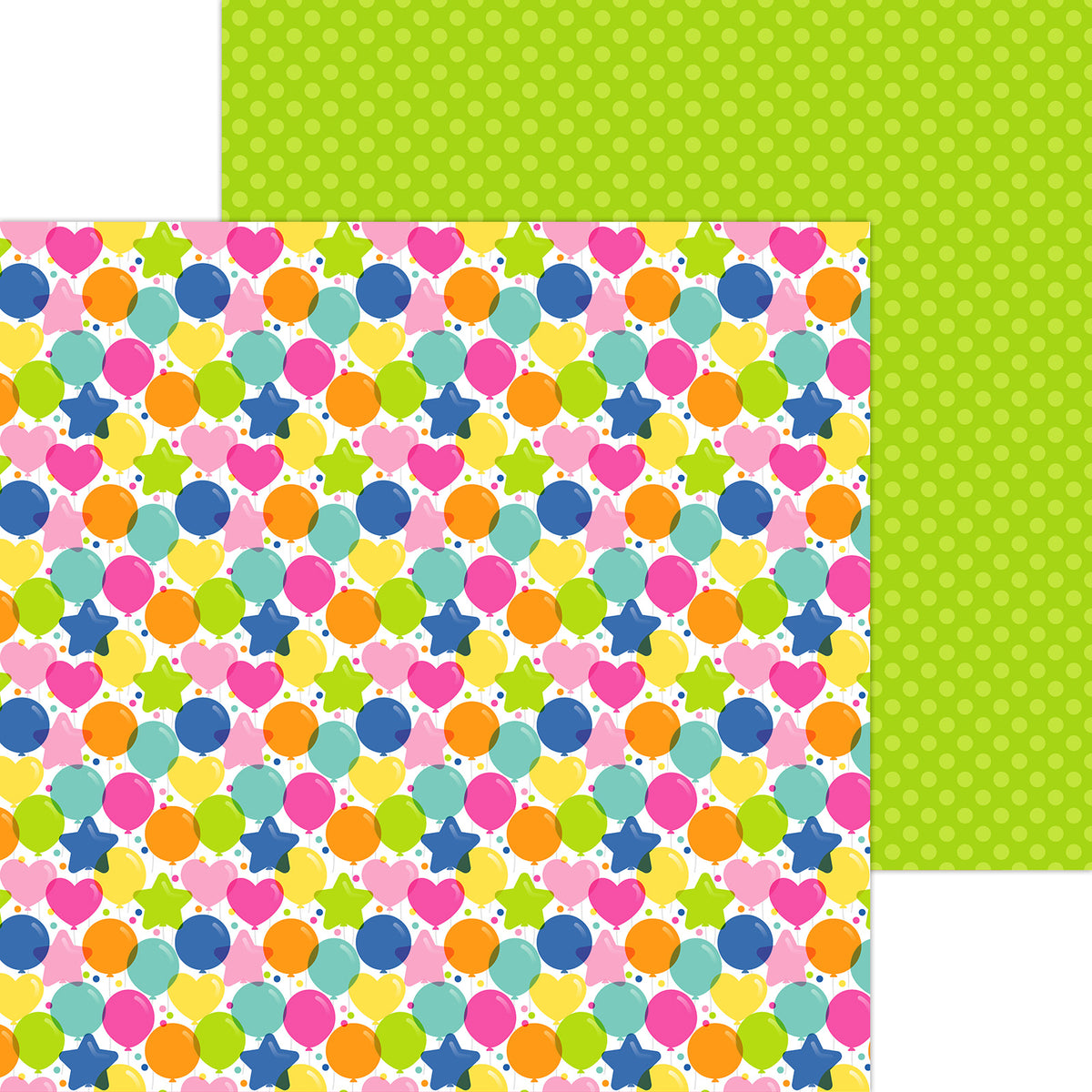 12x12 inch double sided sheet included in 12 inch paper pack