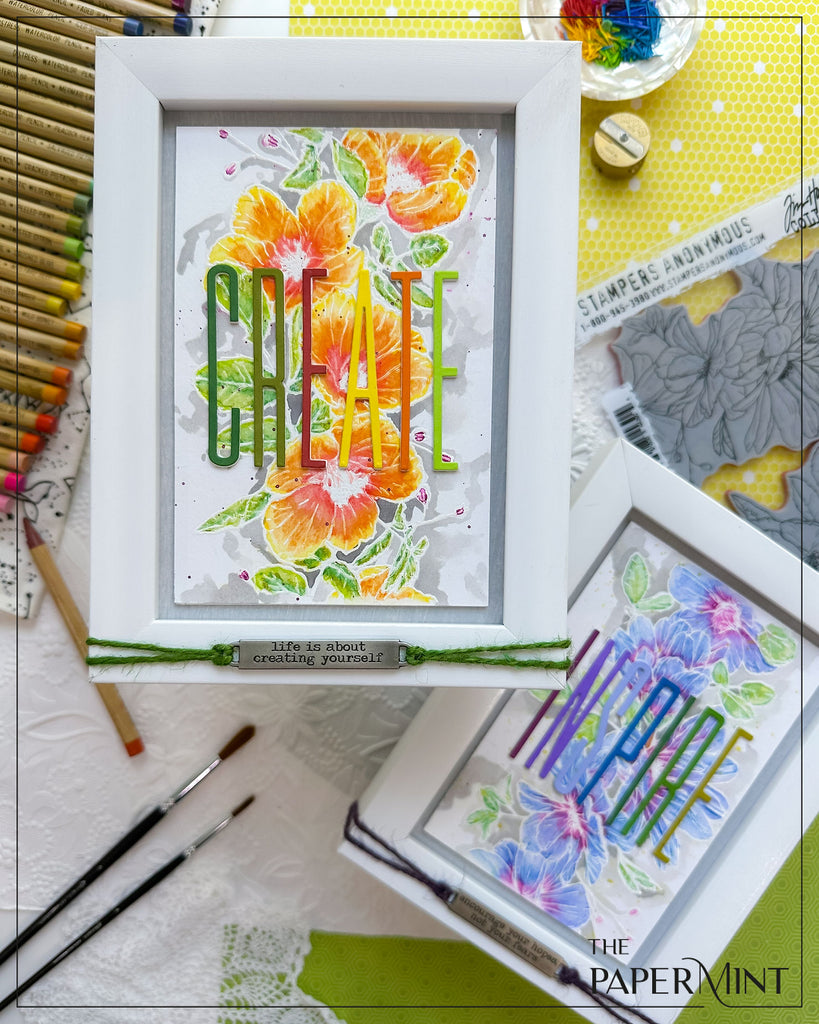 Tim Holtz Cling Rubber Stamps Floral Trims CMS461 Create | color-code:ALT06