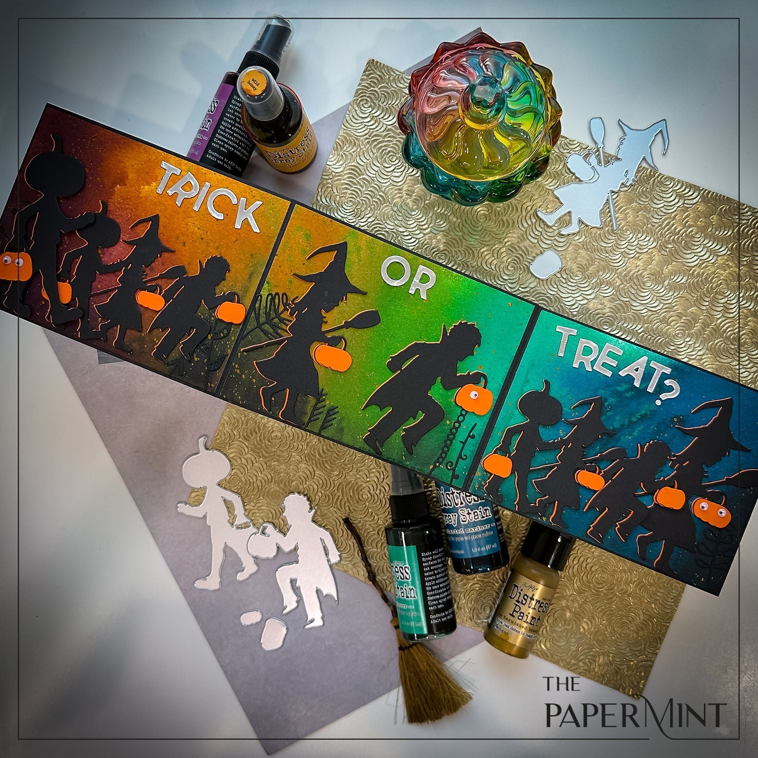 Tim Holtz 8.5 X 11 DISTRESS BLACK HEAVYSTOCK Ranger tda79293 Halloween Night Decor | color-code:ALT03