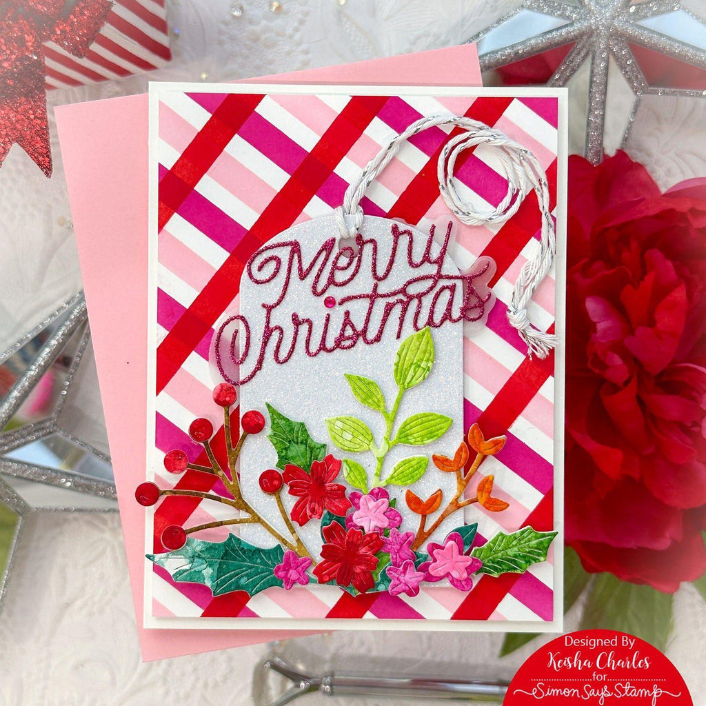 Tim Holtz Distress Reinker Pine Needles Ranger TIM21599 Christmas Greenery Card | color-code:ALT03