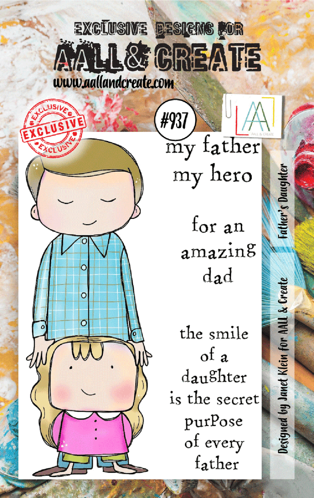 AALL & Create Father's Daughter A7 Clear Stamp Set 937