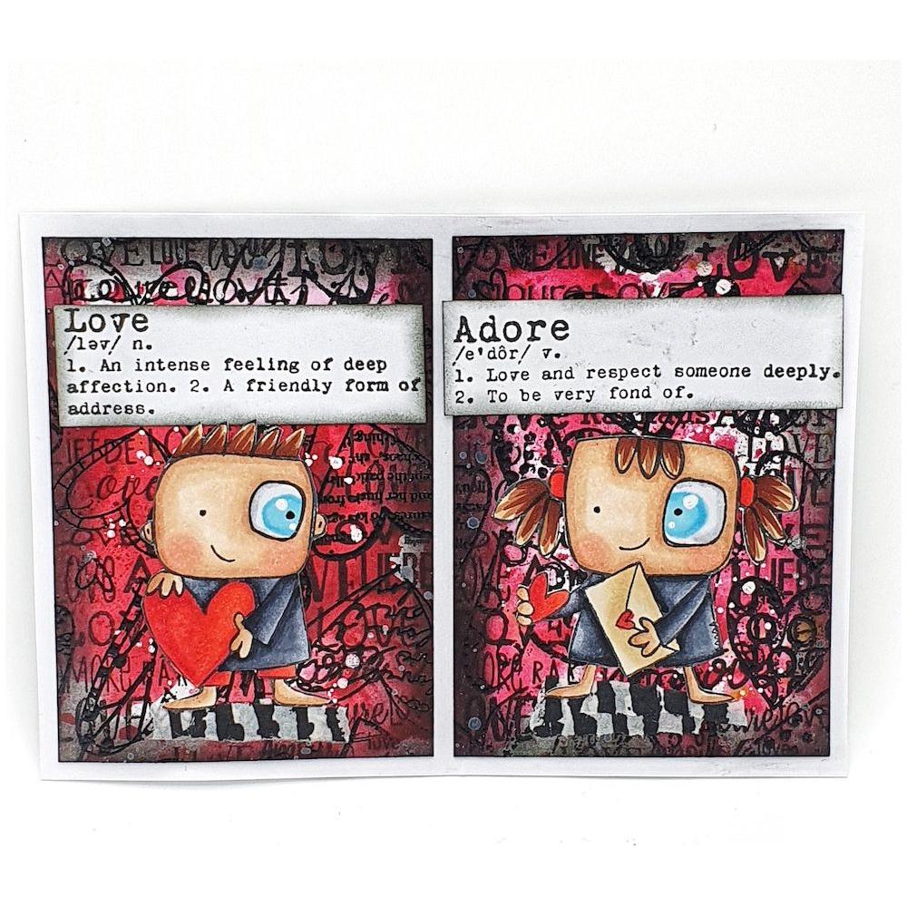 AALL & Create Define Love A7 Clear Stamp Set 938 love definition card