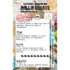 AALL & Create Define Love A7 Clear Stamp Set 938