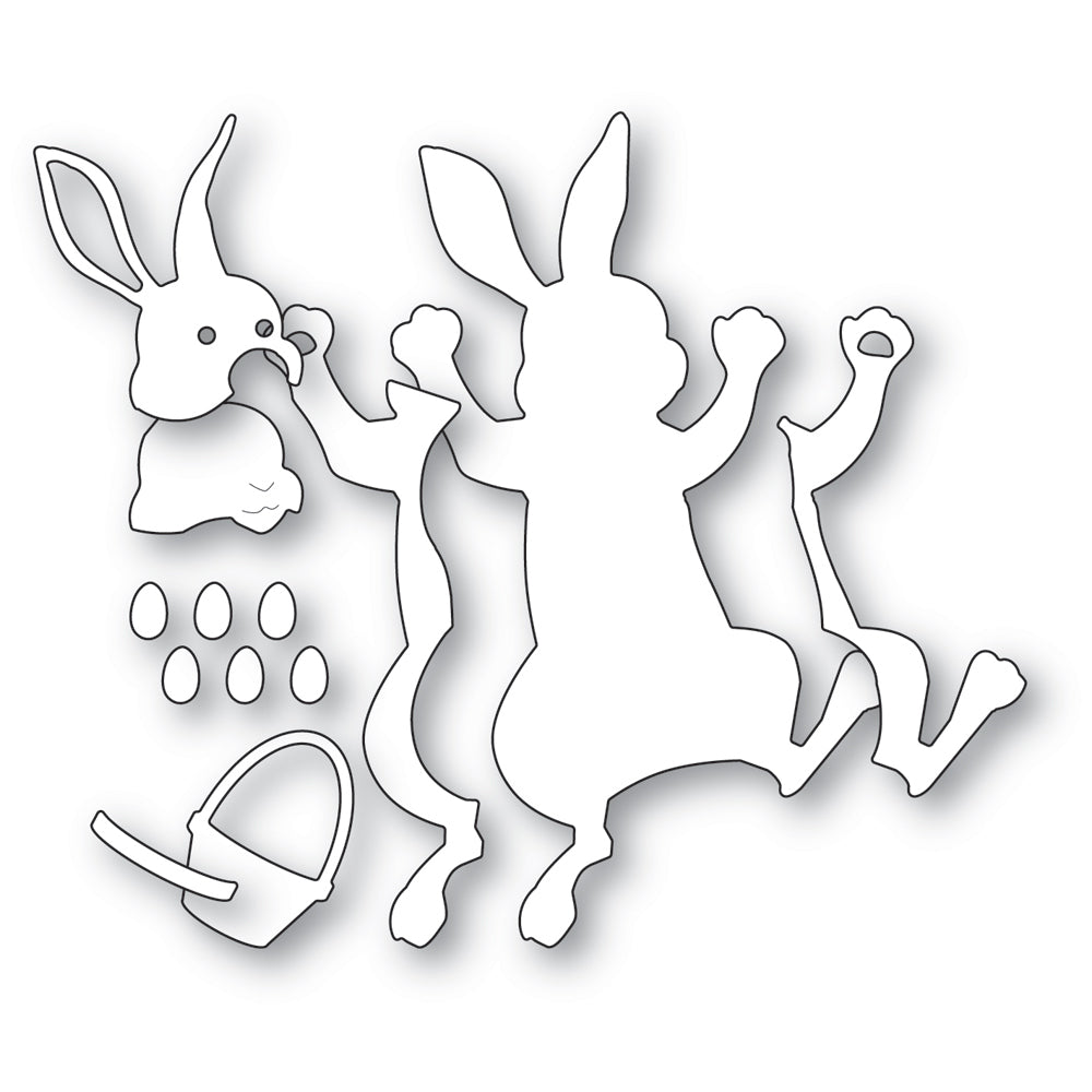 Memory Box Hippity Hoppity Bunny Dies 94728 pieces