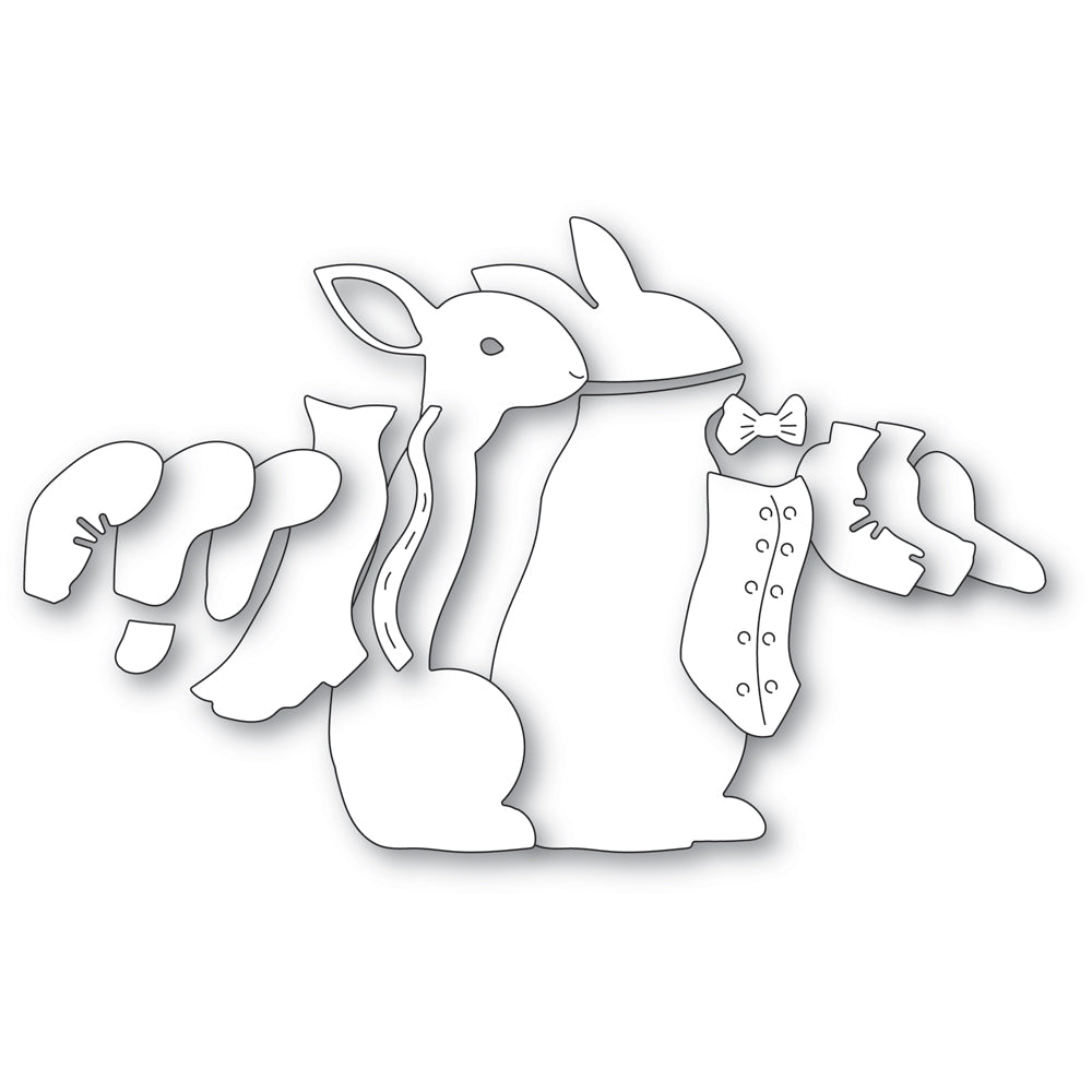 Memory Box Festive Bunny Dies 94733 pieces