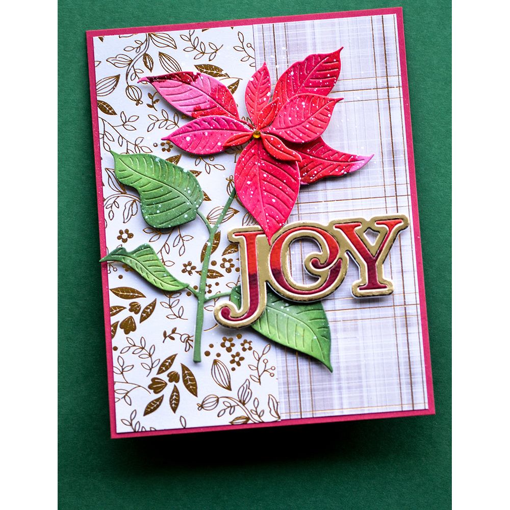 Memory Box Glorious Poinsettia Dies 94734 joy