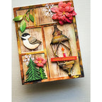Memory Box Vintage Lantern Dies 94743 merry christmas