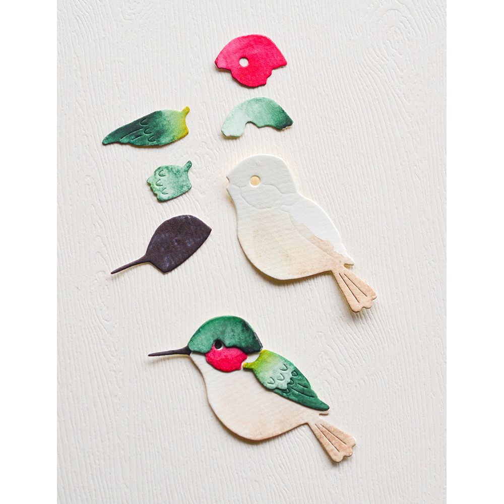 Memory Box Layered Hummingbird Dies 94755 assembled