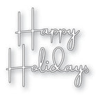 Memory Box Happy Holidays Streamlined Script Dies 94758