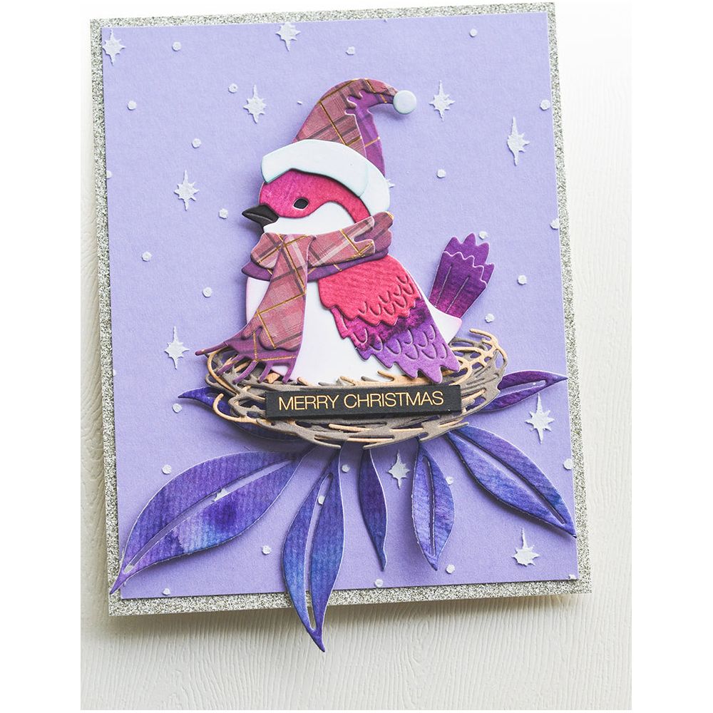 Memory Box Bundled Bird Dies 94760 plaid 