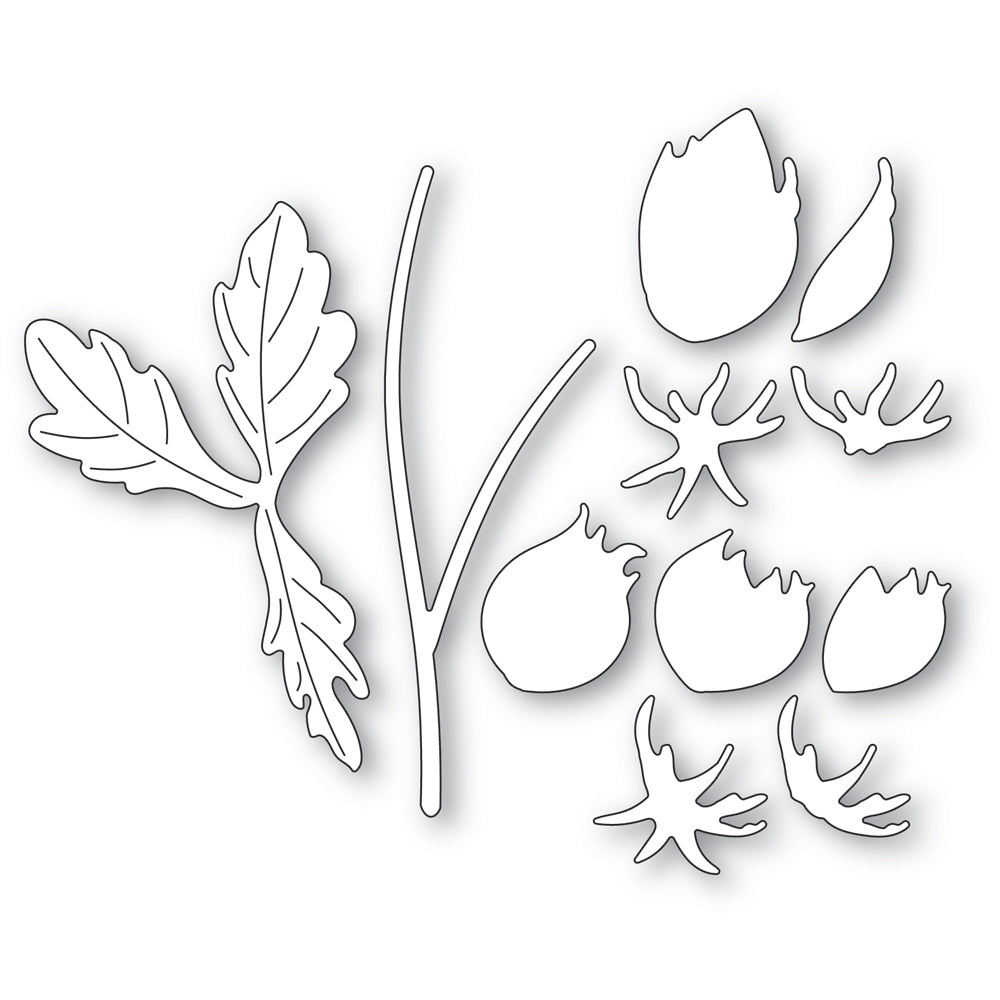Memory Box Anemone Bud Duo Dies 94765 line art