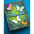 Memory Box Exquisite Butterflies Dies 94771 miss you