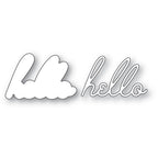 Memory Box Hello Debut Script Dies 94772 line art