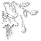 Memory Box Dainty Fuchsia Stem Dies 94787 line art