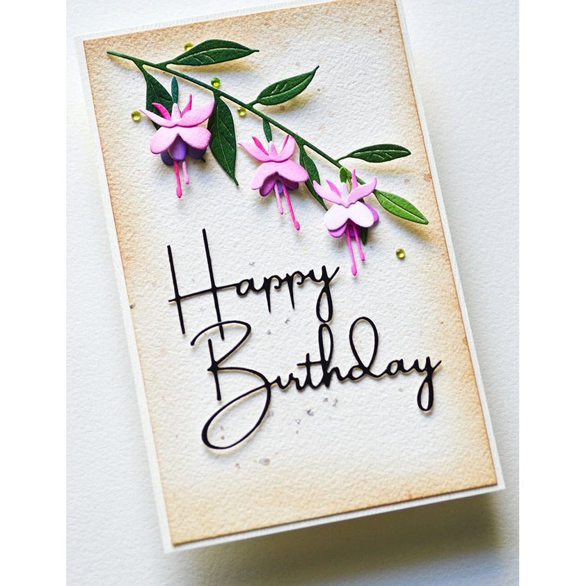 Memory Box Little Fuchsia Flower Trio and Branch Dies 94788 – Simon ...