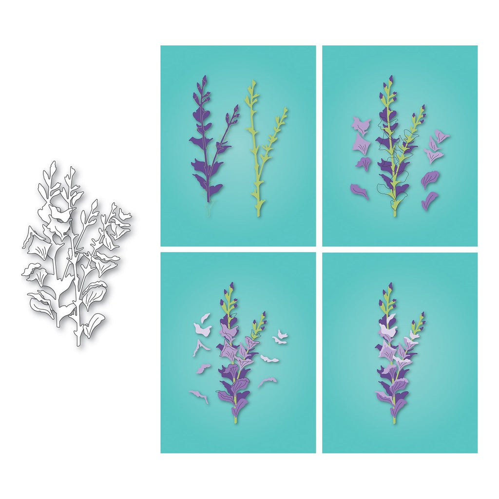 Memory Box Fanciful Gladiola Stem Dies 94791 pieces