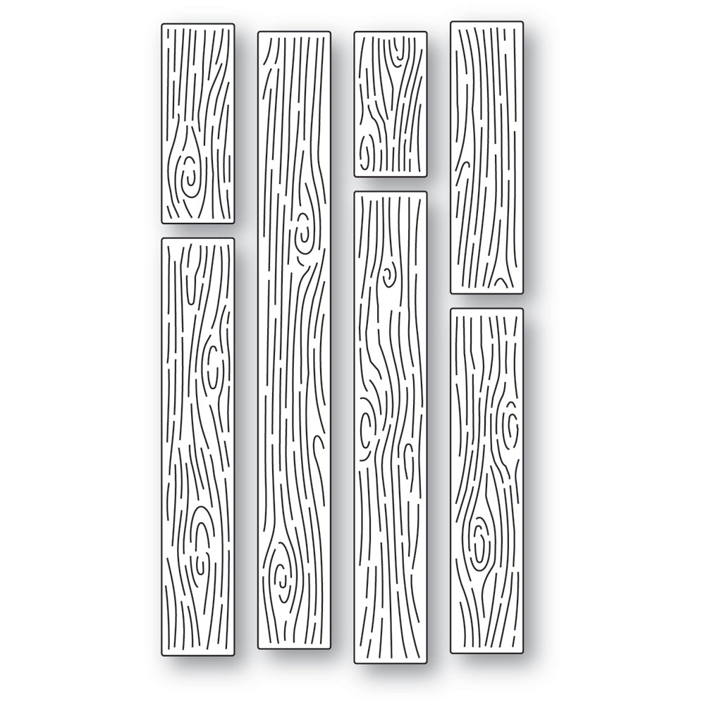 Memory Box Narrow Woodgrain Planks Dies 94823