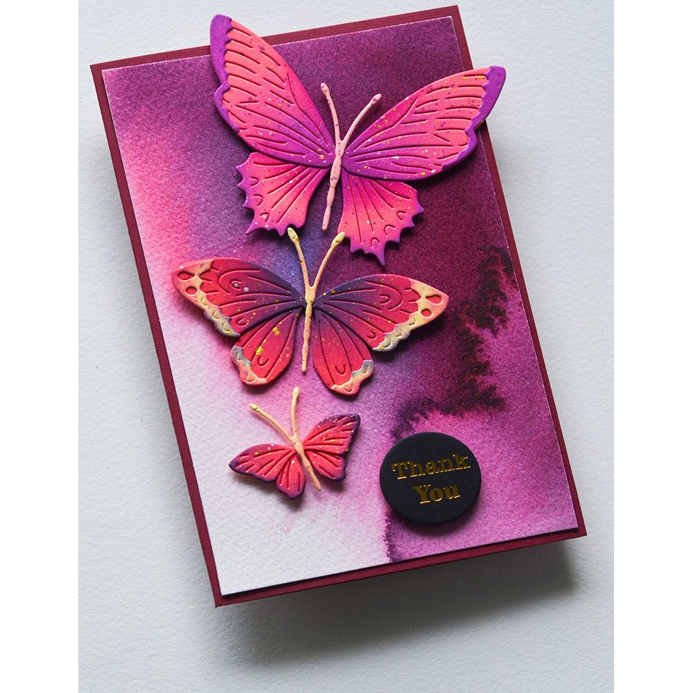 Memory Box Blue River Butterfly Dies 94832 thank you