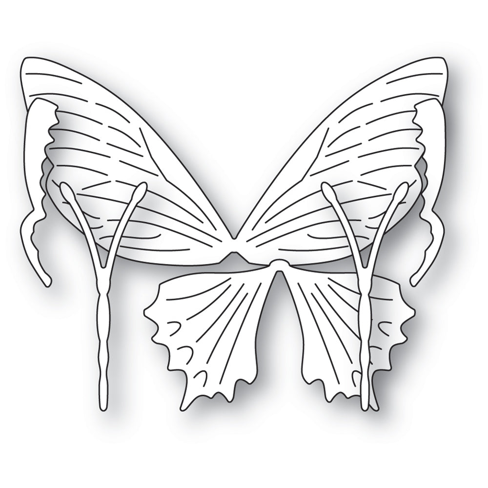 Memory Box Blue River Butterfly Dies 94832 line art