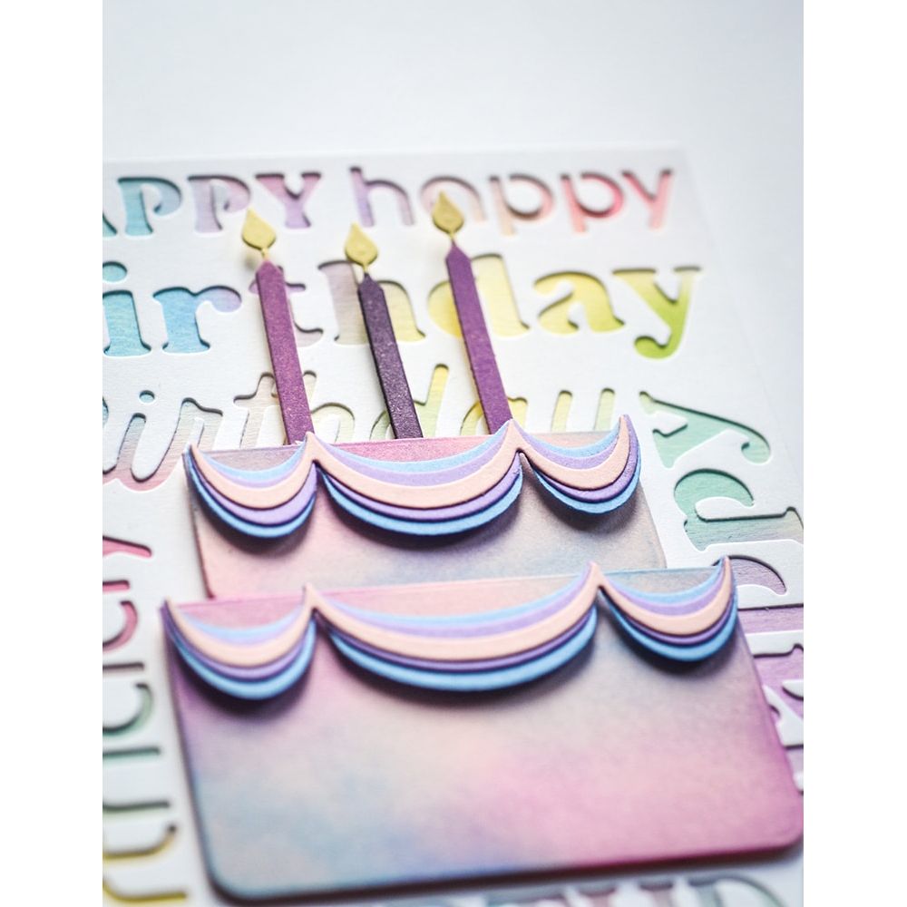 94854-94853-GPMemory Box Party Layer Cake Dies 94854 purple