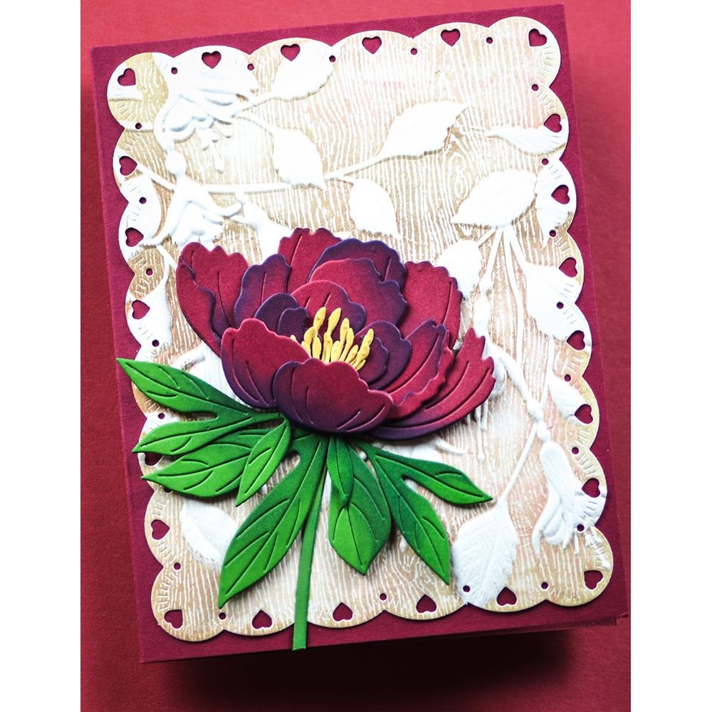 94878-Memory Box Elegant Peony Blossom Dies flowers