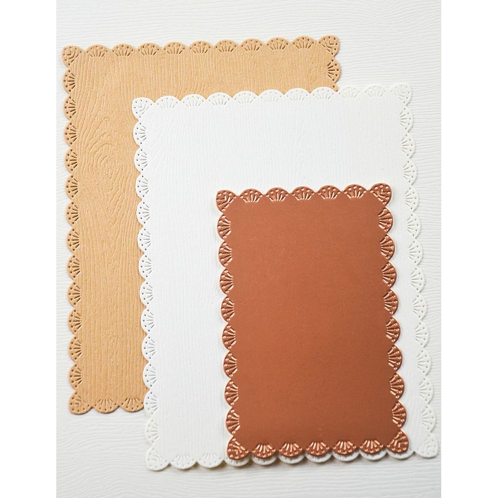 Memory Box Fan Stitch Scalloped Frames Dies 94907