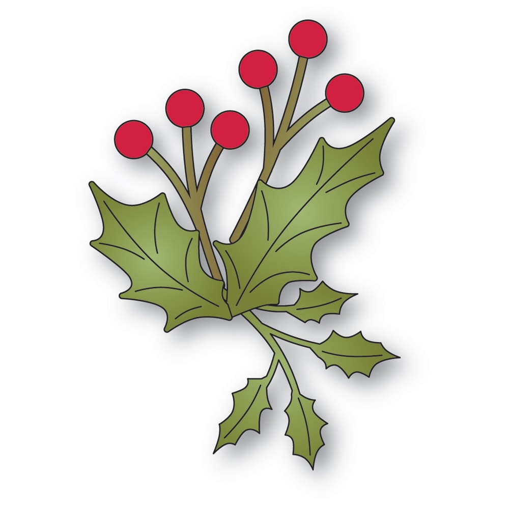 Memory Box Forest Holly Sprig Dies 94912