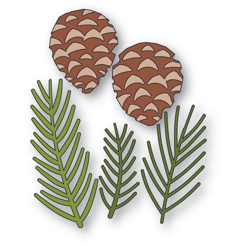 Memory Box Pine Needles and Cones Dies 94913
