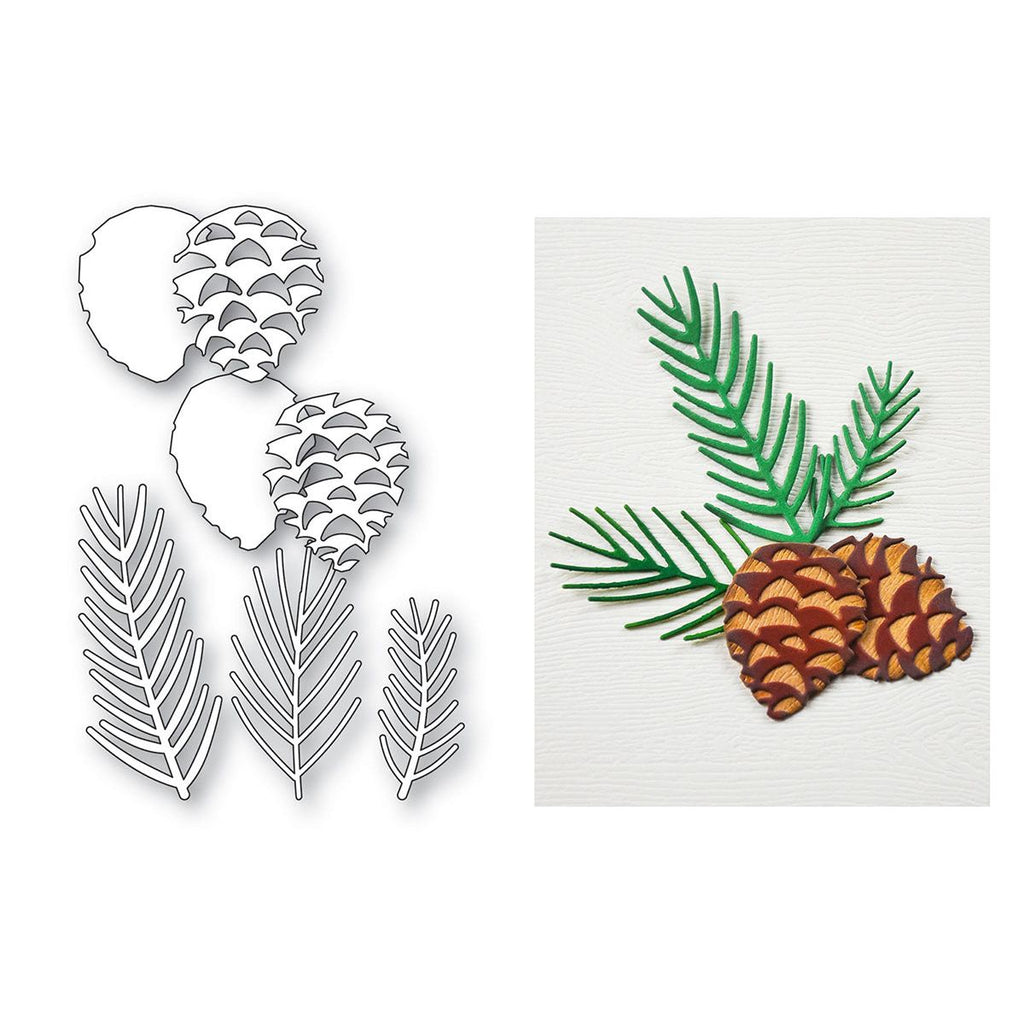 Memory Box Pine Needles and Cones Dies 94913