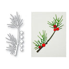 Memory Box Pine Berry Branch Dies 94916