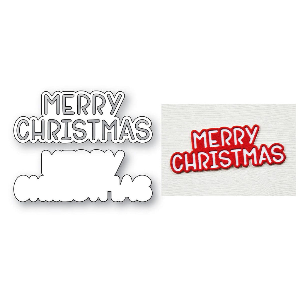 Memory Box Merry Christmas Marker Script Dies 94921