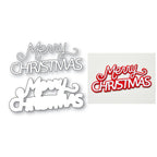 Memory Box Merry Christmas Celebration Script Dies 94922