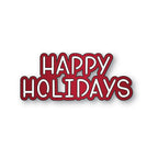 Memory Box Happy Holidays Marker Script Dies 94927